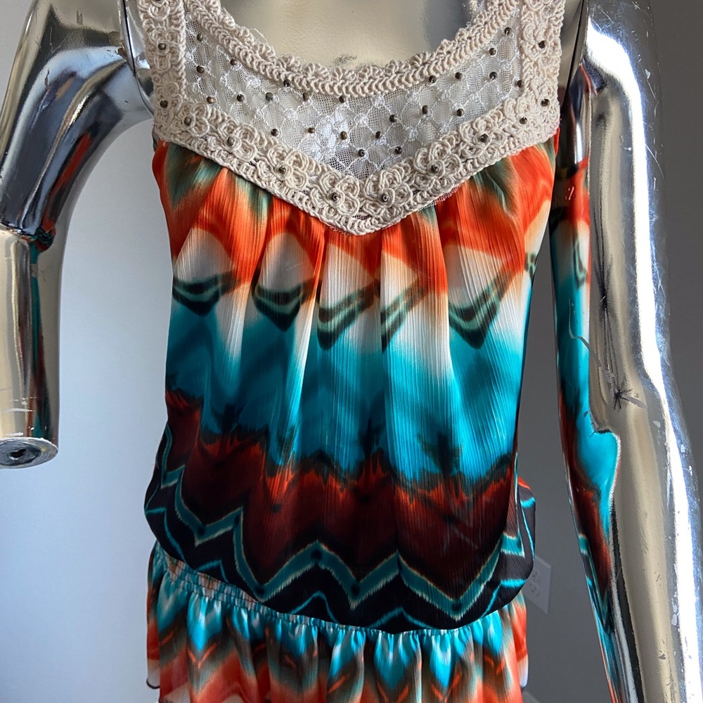 Boho Aztec Print Tank Top - Picture 2 of 3